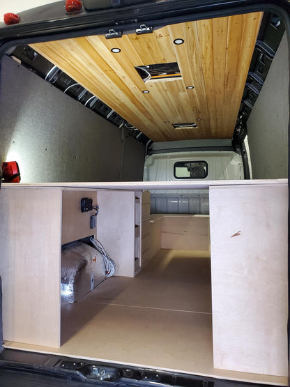 Ford Transit 148, Bed Platform Cabinets